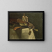 Still life with Oriental slippers - August Allebé — framed artwork on a wall