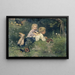 Les Papillons - August Allebé — framed artwork on a wall