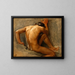 Study of a nude man - August Andreas Jerndorff — framed artwork on a wall