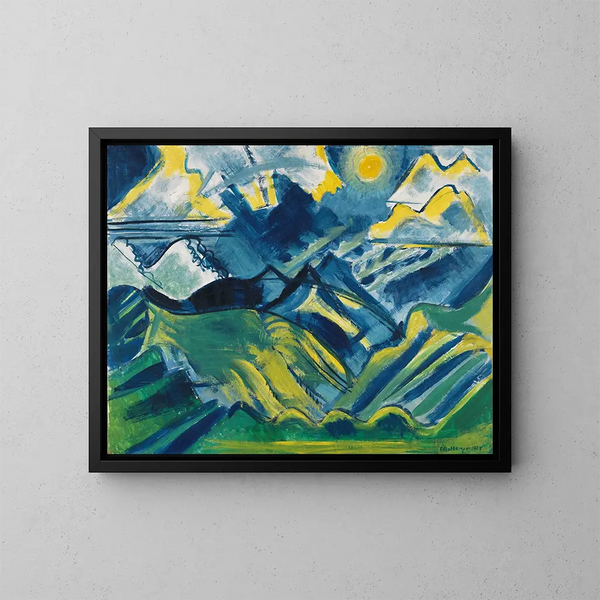 Balmalp - August Babberger — framed artwork on a wall