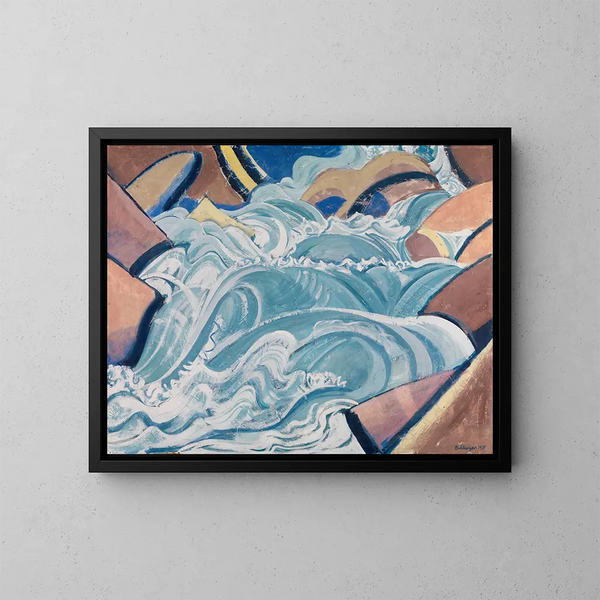 Mountain Stream Painting - August Babberger — framed artwork on a wall