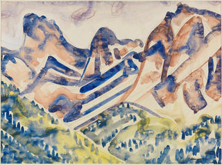 Mountain Landscape Painting - August Babberger — artwork view