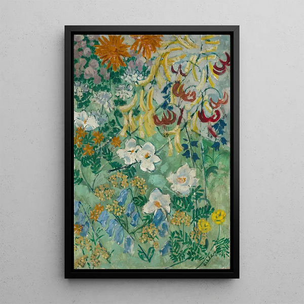 Flower Painting - August Babberger — framed artwork on a wall
