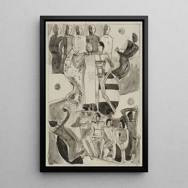 Couple nuptial - August Babberger — framed artwork on a wall