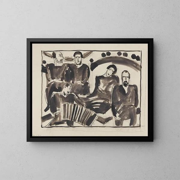 Family Babberger Painting - August Babberger — framed artwork on a wall