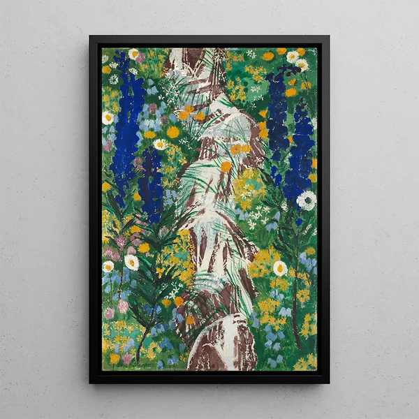Reproduction of the painting Flowers by the Stream - August Babberger