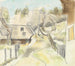 Winter Scene in Front of the House - August Babberger — artwork view
