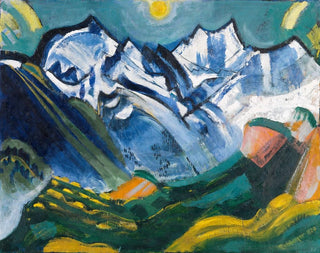 Mountain landscape with Scheerhorn - August Babberger — artwork view