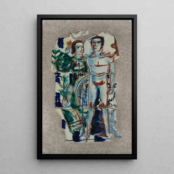 Couple - August Babberger — framed artwork on a wall