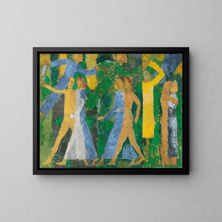 Couple dans les bois II - August Babberger — framed artwork on a wall