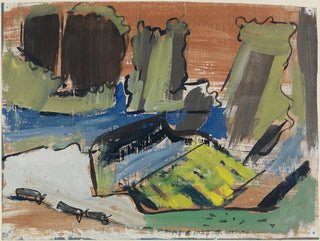 Clouds of rain above the Balmalp - August Babberger — artwork view