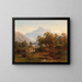 a Region in South Tyrol, morning light landscape - August Behrendsen — framed artwork on a wall
