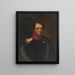 Peter Eugen von Kachthaler as captain of the grenadier regiment - August Boötz — framed artwork on a wall