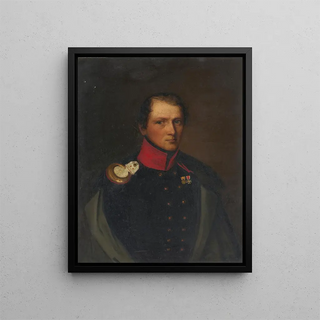 Peter Eugen von Kachthaler as captain of the grenadier regiment - August Boötz — framed artwork on a wall