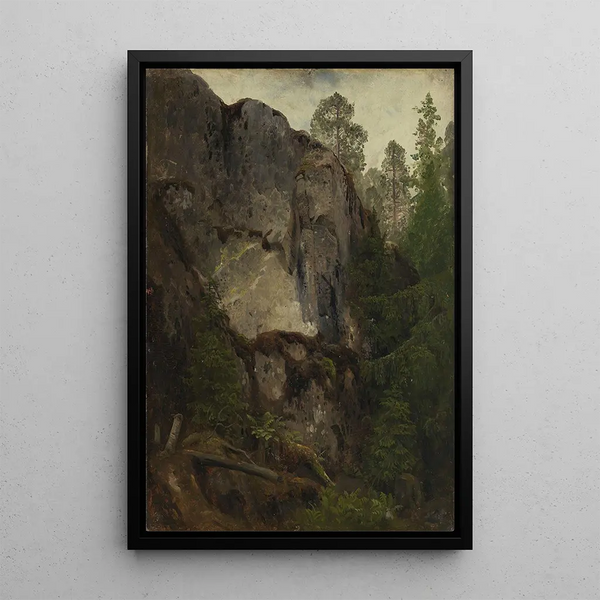 Reproduction of the painting Study of a Ravine - August Cappelen
