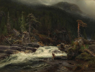 Cascade Painting in Telemark - August Cappelen — artwork view