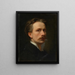 Self-portrait of Auguste César - August Cesar — framed artwork on a wall