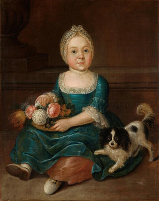 Portrait of a Little Girl - August Christian Hauck — artwork view