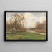 Pheasant by the riverbank - August Fink — framed artwork on a wall