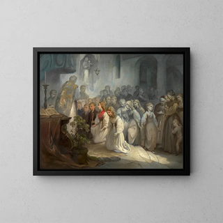 First Solemn Communion - August Fischbach — framed artwork on a wall