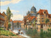 Old Nuremberg, view of the synagogue from the Pegnitz River - August Fischer — artwork view