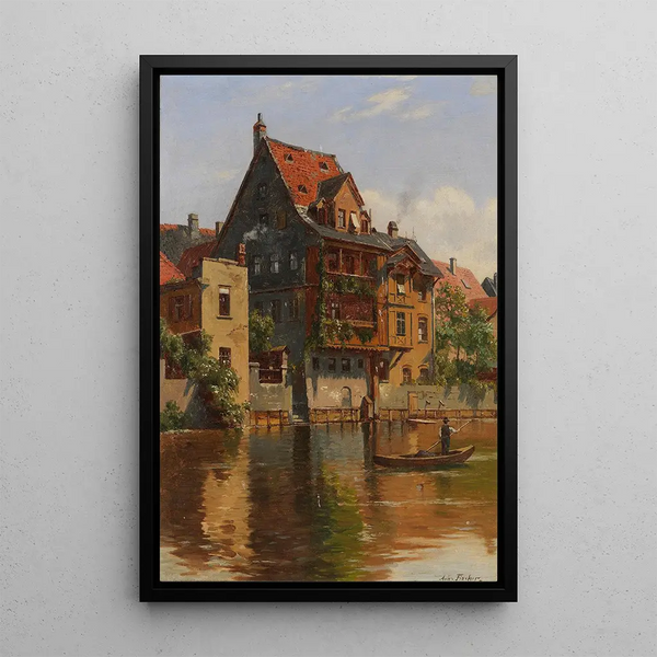 Reproduction of the painting View of Nuremberg - August Fischer