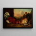 Combat de coqs - August Friedrich — framed artwork on a wall