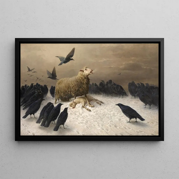 Anxiety - August Friedrich Schenck — framed artwork on a wall