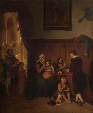 Hosting a Poor Family - August Friedrich Siegert — artwork view