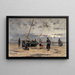 Blessing of a fishing boat - August Hagborg — framed artwork on a wall