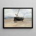 Boat on the Shore - August Hagborg — framed artwork on a wall