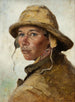Head of a Young Fisherman - August Hagborg — artwork view