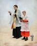 Priest and acolyte - August Hagborg — artwork view