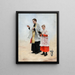 Priest and acolyte - August Hagborg — framed artwork on a wall