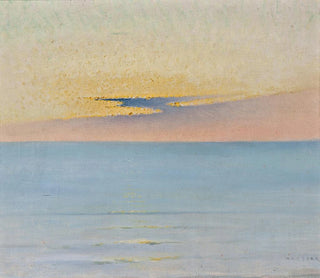 Sunset Sea Painting - August Hagborg — artwork view