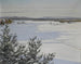 Snowy landscape painting - August Hagborg — artwork view