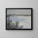 Snowy landscape painting - August Hagborg — framed artwork on a wall