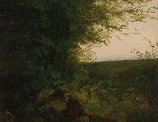 At the edge of the forest - August Heinrich — artwork view