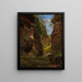 Gorge rocheuse dans l'Uttewalder Grund en Suisse saxonne - August Heinrich — framed artwork on a wall