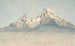 the Watzmann from the northeast and some sketches of a mountain - August Heinrich — artwork view