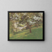 Flower Orchard Painting - August Ignaz Grosz — framed artwork on a wall