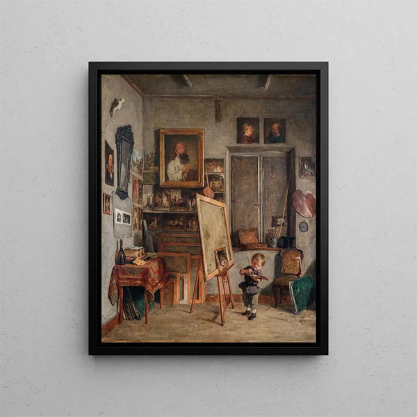 A budding talent - August Jernberg — framed artwork on a wall