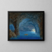 The Blue Grotto - August Kopisch — framed artwork on a wall