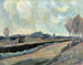 Landscape painting of peatlands near Bad Aibling - August Kratzer — artwork view
