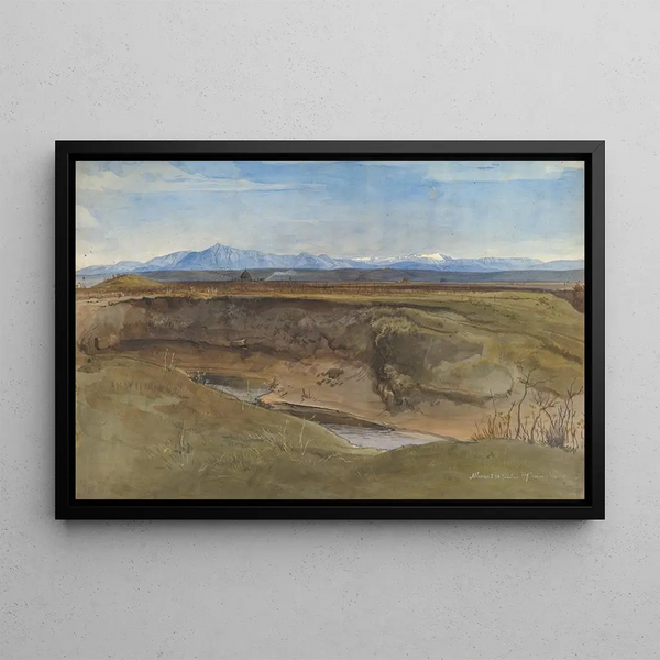 Landscape near Rome - August Leopold Venus — framed artwork on a wall