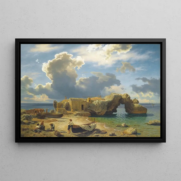 Capri - August Leu — framed artwork on a wall