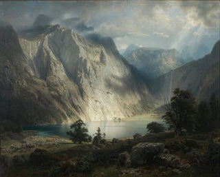 Lake Obersee near Berchtesgaden - August Leu — artwork view
