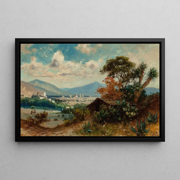 Mexico Painting - August Löhr — framed artwork on a wall