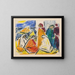 Group of Figures - August Ludwig Schmitt — framed artwork on a wall