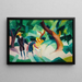 Children with a goat - August Macke — framed artwork on a wall